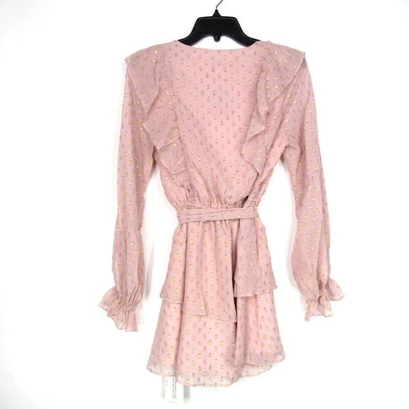 YUMI KIM WEST VILLAGE DRESS IN GLITTER DOT BLUSH SZ S - Picture 8 of 8